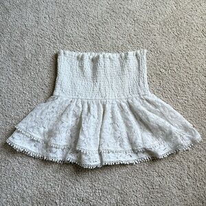 Endless Rose white lace tube top